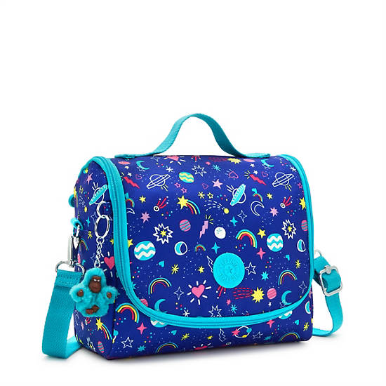 Kipling New Kichirou Printed Lunch Bag Tassen Blauw | België 1058YX